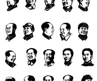 Wzór Portret Przewodniczącego Mao
