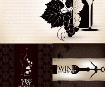 Design Criativo De Vinho Padrão