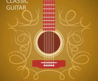 Patterned Line Guitar Background