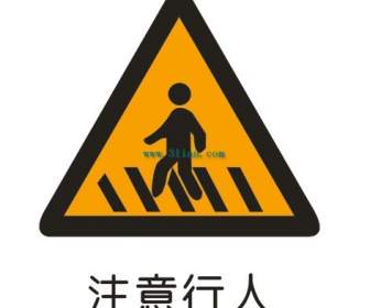 Preste Atenção Aos Sinais De Pedestres