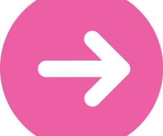 Pink Background Arrow Icon