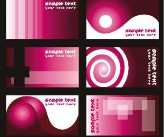 Pink Background Business Card Template