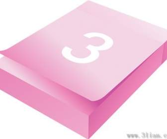 粉紅色的日曆圖示