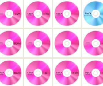 Pink Cd Disc Ikon Png