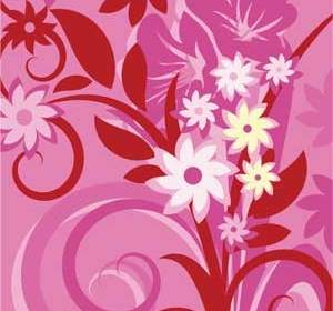 ピンクの花のパターン
