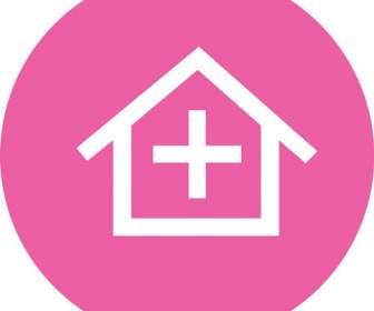 粉紅色的房子圖示
