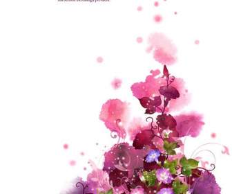 Psd زهور البتونيا الوردي