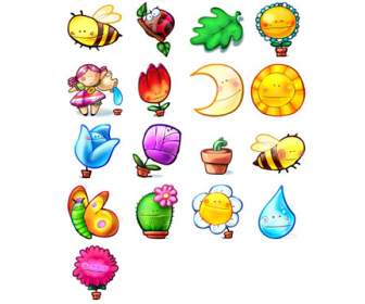 Plant Insect Cartoon Sun Png Icons