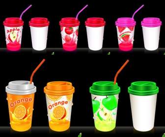 пластиковые чашки фруктов сок упаковки