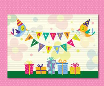 Playful Gift Box Birthday Cards
