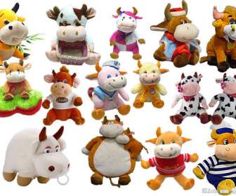 Plush Toy Cow Psd Material