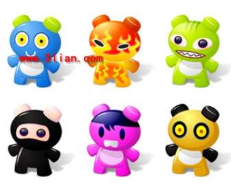 png cartoon doll icons