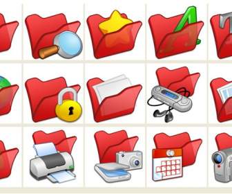 png icon red computer folder