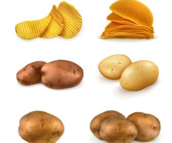 土豆和炸土豆片