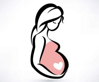 Diseño De Dibujos Animados Embarazadas
