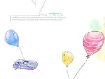Psd Cartoon Balloons With Painted Materials