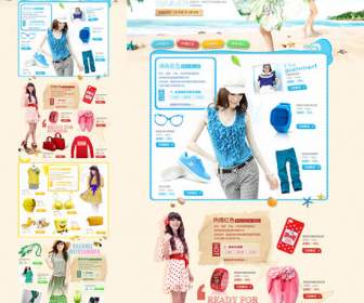 psd layered template to force a summer shop activity