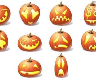 pumpkin face icon png