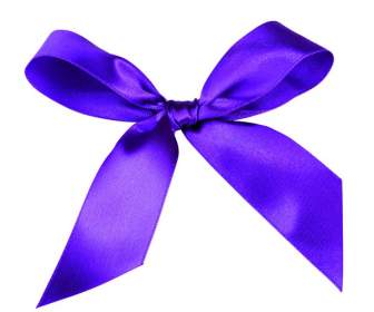 purple bow psd