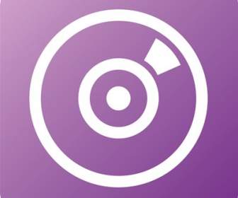 Purple Disk Icon