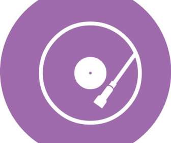 Purple Disk Icon Material