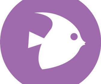 紫色的小魚的圖示