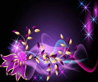 夢の紫の花のパターン