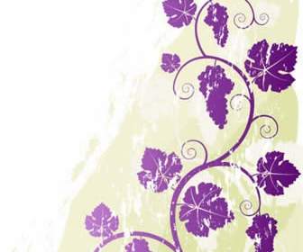紫の花のパターン