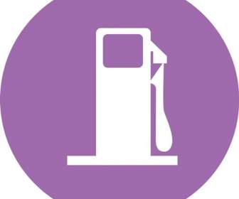 Iconos De La Púrpura De La Gasolinera