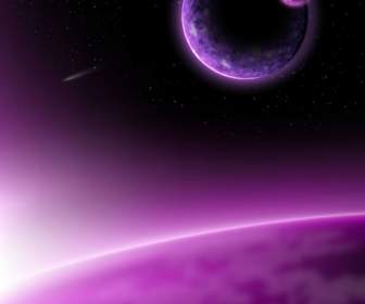 Purple Planet Background