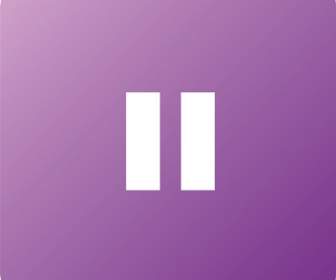 Purple Player Pause Icon
