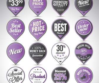 Purple Sales Tags