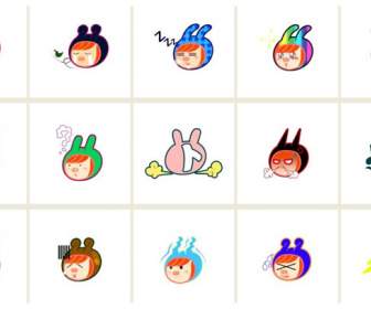 rabbit series expression png icons
