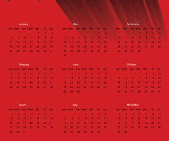 Calendrier Rouge
