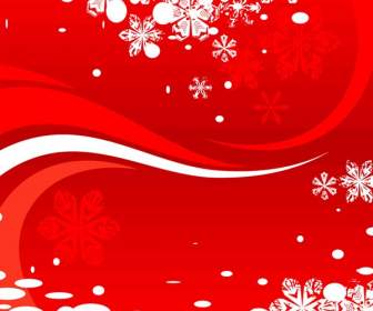 Red Christmas Background Material