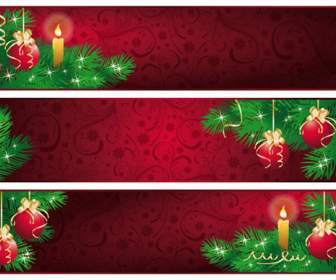 Red Christmas Banner