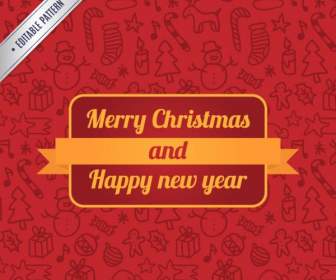 Red Christmas Seamless Backgrounds