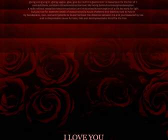Red Rose Flower Background Psd Material