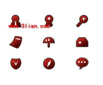 red style web icon