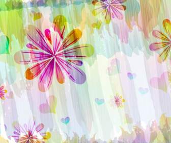 Romantic Flower Background In Pattern Design