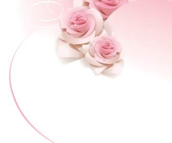 Romantische Rosen Hintergrund