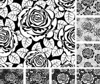 玫瑰花紋圖案背景