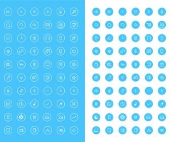 round icon psd template