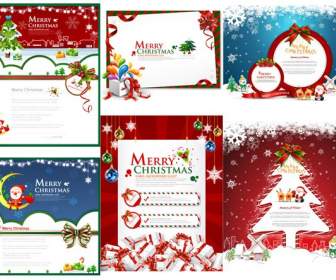 Санта-Клауса рождественские карточки материал