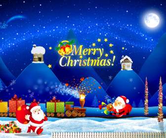 Santa Claus Gift Pictures Psd Material