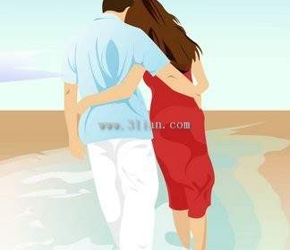 Seaside Romantic Couple