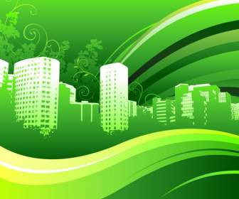 Sfumature Di Verde Degli Edifici