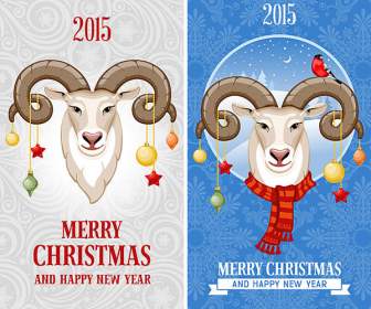 羊聖誕賀卡