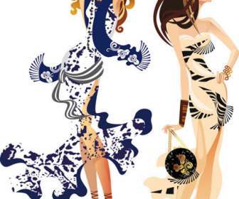 Silhouette Femme Fashion Illustration Tendance Shopping