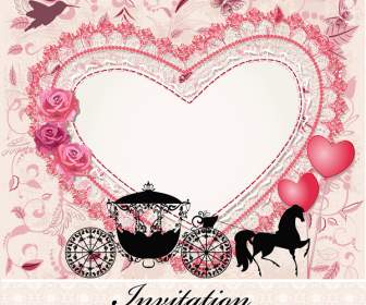 シルエットのロマンチックな結婚式の馬車